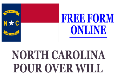 Pour Over Will Form North Carolina